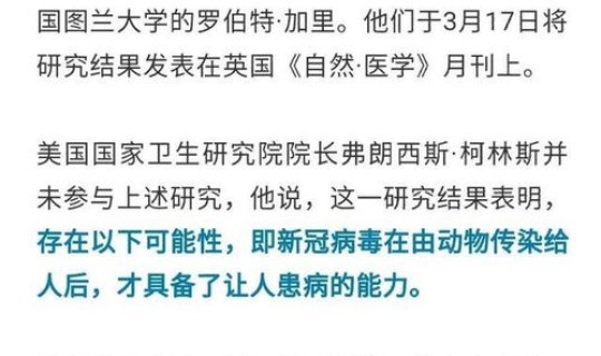 焦作发现新冠病毒(新冠病毒究竟是怎么来的)