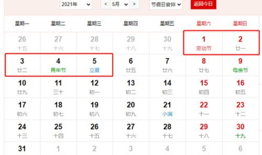 2021劳动节放假天数？2021年五一劳动节的具体放假天数是怎样的