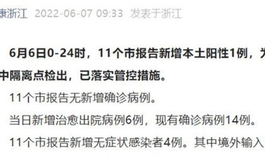 浙江新增本土无症状(浙江新增无症状感染者在哪个城市) 浙江新增本土无症状(浙江新增无症状感染者在哪个城市)