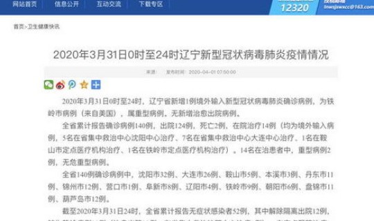 辽宁新增新冠是哪个市的？辽宁新增病例是哪个城市