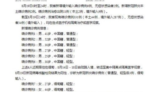 云南新增本土确诊病例15例详情(云南新增本土确诊10例)