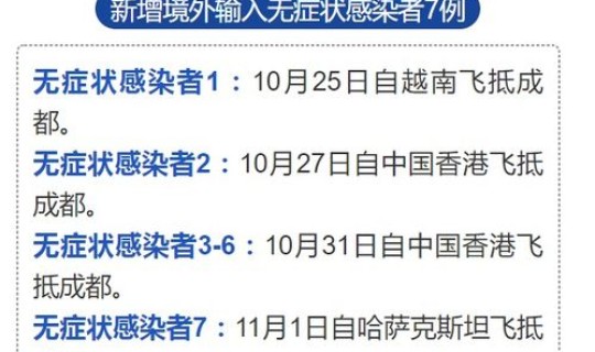 成都新增1例无症状感染者(四川一例无症状感染者)