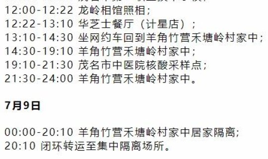 茂名有没有新增病例？最新病例