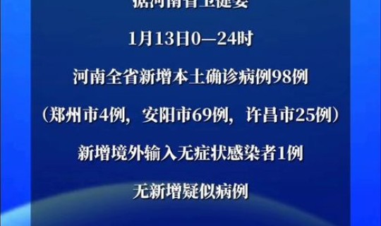 河南疫情最新消息详情今天，河南本土疫情最新消息
