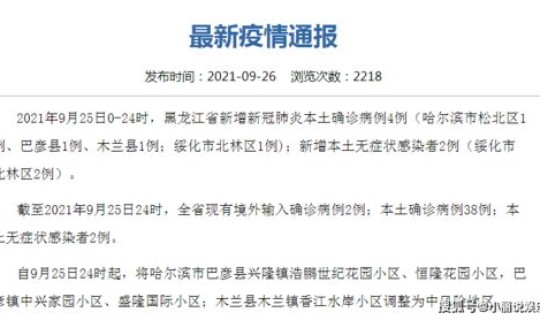 黑龙江疫情开始呈现多点散发态势(我国疫情是哪一年开始的)