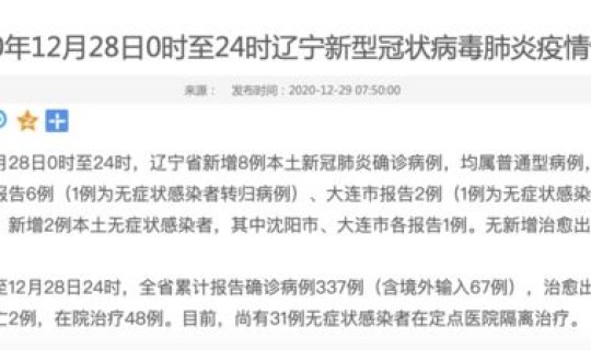 辽宁新增1例轨迹？今日辽宁新增病例是哪的