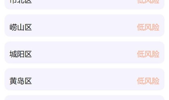 青岛属于高风险还是低风险地区 低风险和中低风险有什么区别