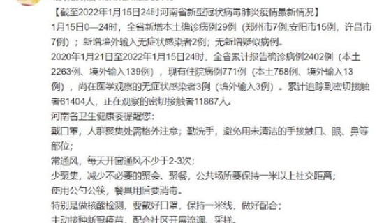 河南疫情本土1例(河南本土病例1例是哪里的) 河南疫情本土1例(河南本土病例1例是哪里的)