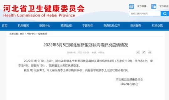河北确诊病例实时查询最新 河北新增确诊病例40例