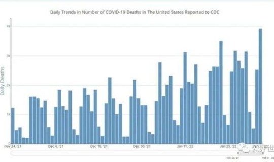 美国新冠死亡人数下降，全球新冠感染人数下降