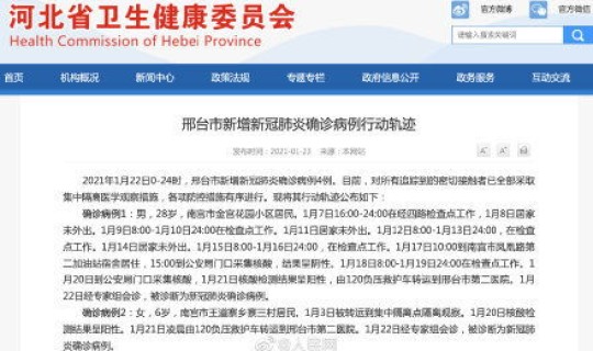 石家庄新增本土确诊8例 河北现有本地确诊800例