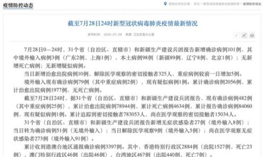 江西新增本土病例在哪个市 31省市新增本土病例最新消息 江西新增本土病例在哪个市 31省市新增本土病例最新消息
