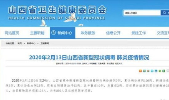 山西确诊疫情(山西疫情新增2例是哪里的)