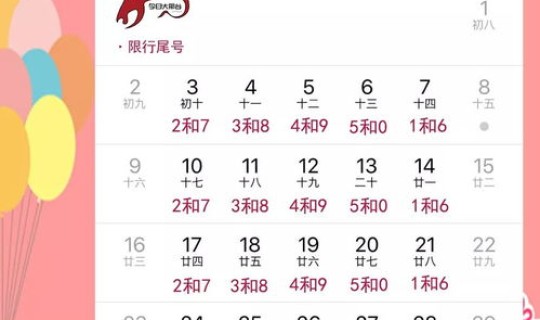 限号轮换时间2020北京？2020年北京限行表