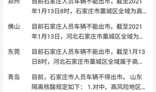 石家庄疫情收治医院，石家庄疫情