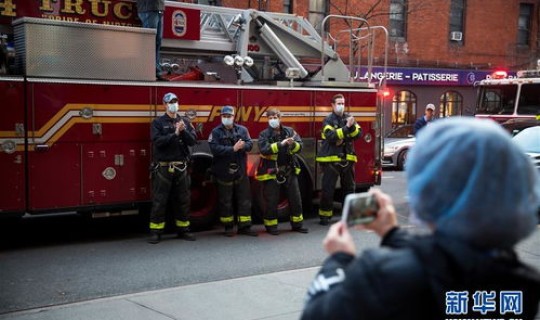 美国抗击新冠疫情 疫情照片