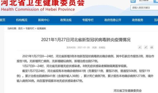 石家庄新增27例本土...？石家庄最近病毒感冒