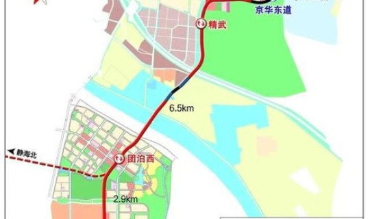 津静线市域(郊)铁路 津静线线路图