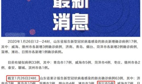 山东最新病毒情况报告？山东病毒感染最新
