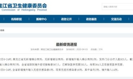 黑龙江疫情境外输入是哪个地方(黑龙江新增境外输入)