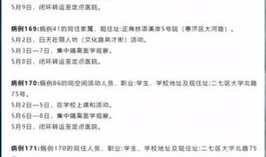 郑州确诊行动轨迹 最近郑州流行的病毒