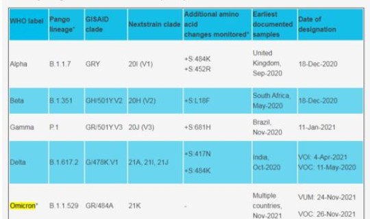德尔塔毒株的名称由来是什么(南非新毒株被命名为Omicron)