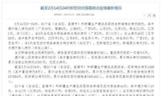 辽宁疫情最新数据消息今天新增，中国疫情情况最新今天