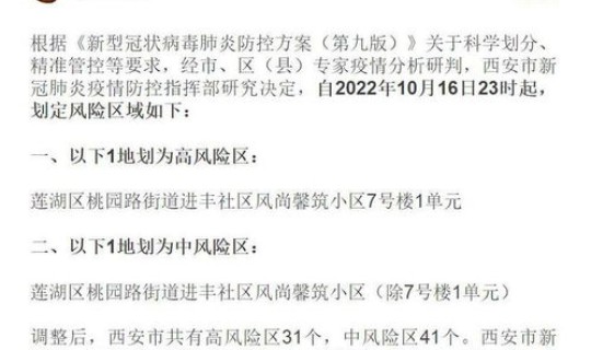 西安最新消息今天疫情(西安疫情封城时间和解封时间) 西安最新消息今天疫情(西安疫情封城时间和解封时间)