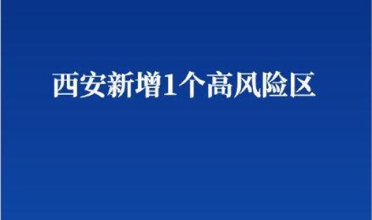 西安新增1个高风险地区是哪里，高风险地区是什么意思