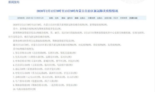 12月13日全国新冠疫情报告	，全国确诊新冠最新公布