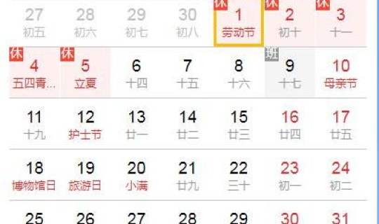 五一放假几天合法放假？五一节是从什么时候开始放假七天的啊