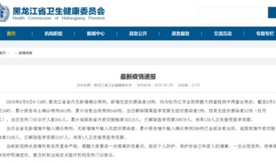 黑龙江新增新冠肺炎最新消息通知？新冠疫情最新消息