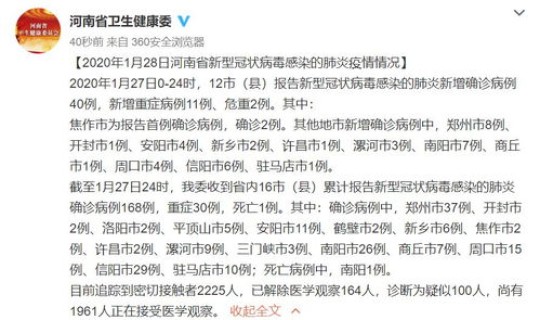 河南新增确诊病历最新消息(门诊病历)