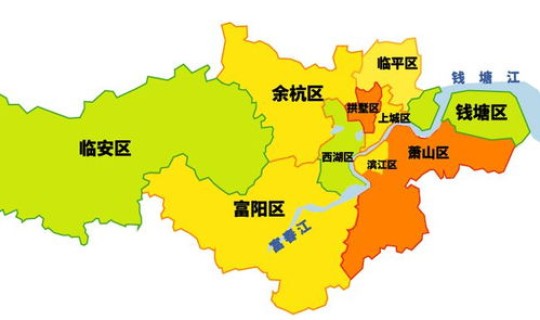 杭州风险地区划分，杭州各区