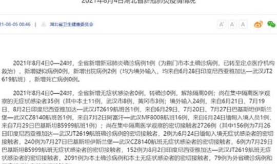 湖北新增1例确诊病例轨迹 湖北新增新冠肺炎病例14840例