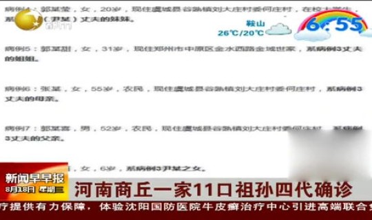 商丘一家11人感染 河南商丘一家人四代有11人确诊