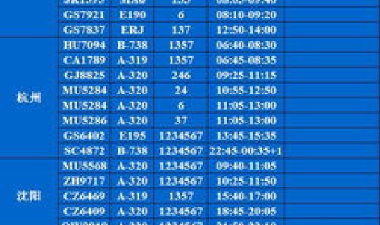 烟台到大连航班时刻表和票价 蓬莱飞大连航班时刻表