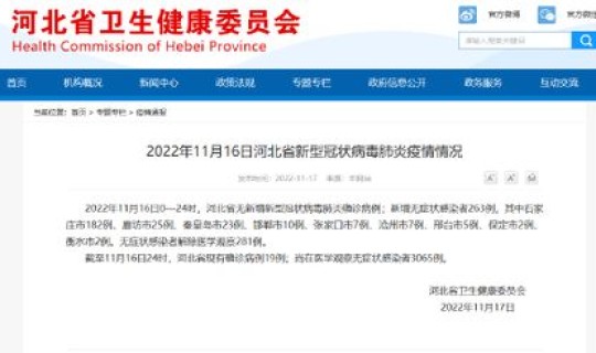 河北邢台疫情最新数据消息今天新增？2022年11月1日河北邢台有没有疫情