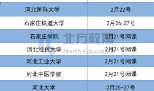 河北开学安排？河北高校寒假开学时间