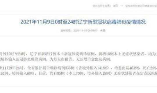 辽宁新增2例确诊是哪个城市的(辽宁新增病例是哪个城市)