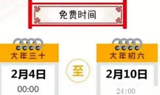 高速路免费时间2021春节？2019年春节