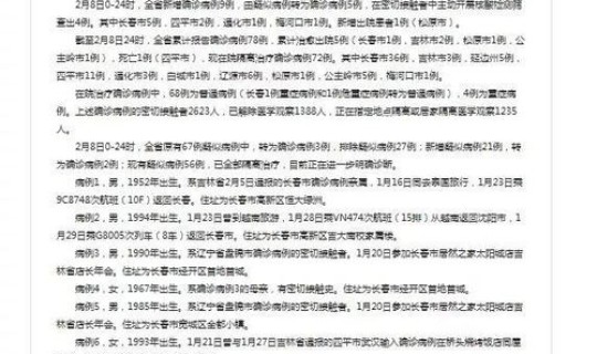 吉林市疫情病例 实时疫情