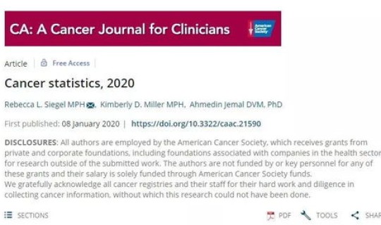 美国现在的确诊病例和死亡病例，美国癌症死亡率排名