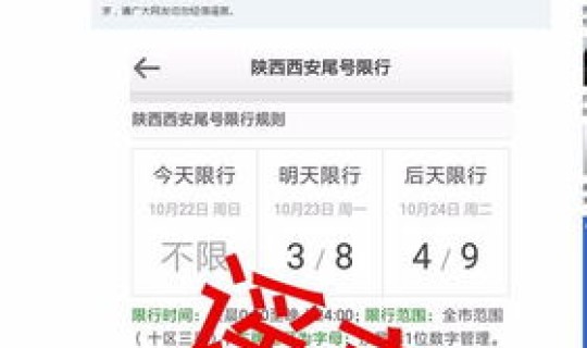 西安元旦车限号不(西安春节车辆限号吗)