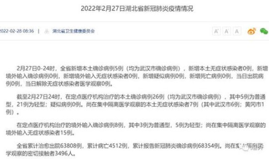 武汉新增本土确诊病例 武汉新增病例最新消息