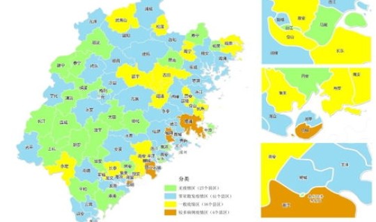 福建疫情新动态 疫情分布图