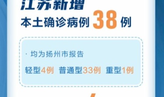 扬州新增本土确诊38例是哪里的？扬州疫情最新消息今天新增40例