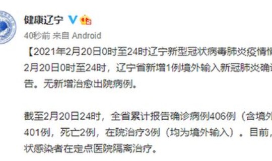 辽宁20日新增(辽宁20日新增病例多少)