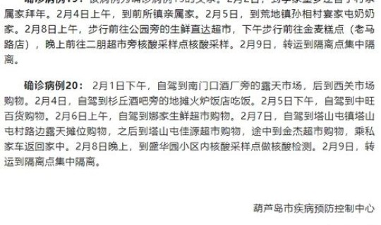 辽宁新增3例病例行动轨迹公布(辽宁确诊病例最新消息)