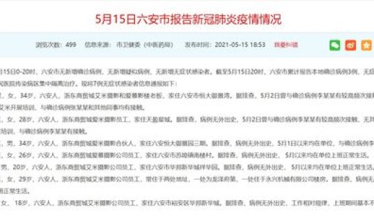 安徽确诊人员详情(安徽六安7名无症状感染者详情是怎样的)